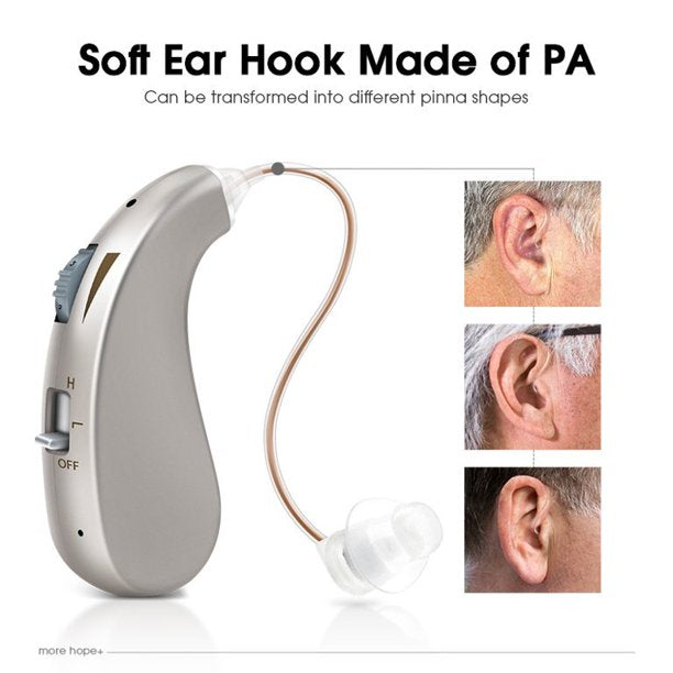 Doosl Hearing Aids & Amplifiers,Lightweight,Noise Reduction,Rechargeable Hearing Device to Aid and Assist Hearing of Seniors and Adults,Silver