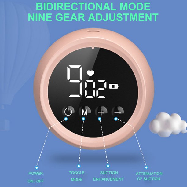 Vinmall Breast Pump, Breast Feeding Portable Electric Double Breast Pump Pain Free LED HD Display 2 Modes and 9 Levels, Ultra-Quiet Rechargeable Milk Pump, BPA Free