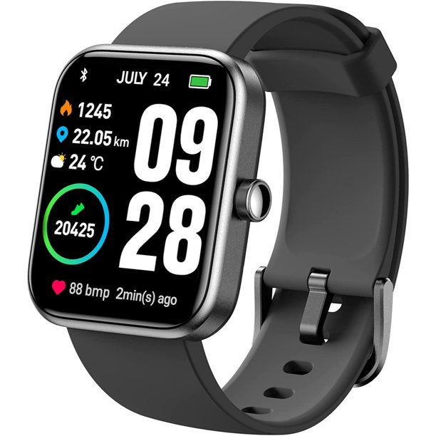 Doosl Bluetooth Smartwatch for Men Women Fitness Tracker Watch with Heart Rate Blood Oxygen Waterproof 1.69-inch HD Touchscreen for iPhone Android