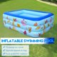 JoRocks Inflatable Pools for Kids , 83" x 57" x 25" Large Three-layer Blow Up Swimming Pool for Adult and Kids , Outdoor, Garden, Backyard, Summer Swim Center