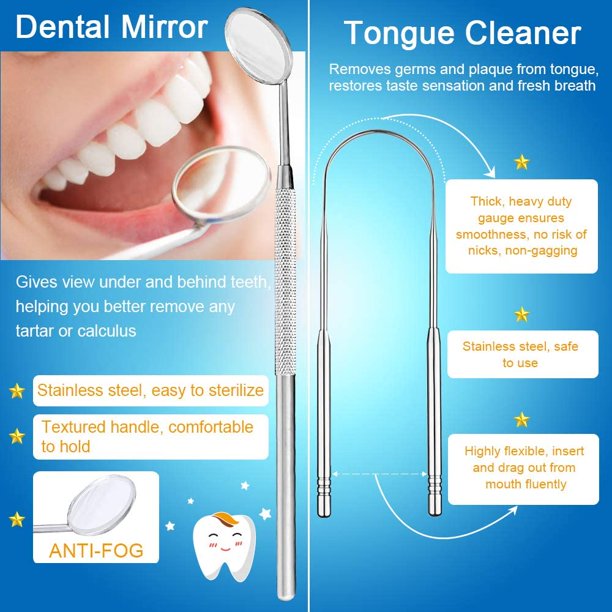 Portable Electric Ultrasonic Dental Calculus Remover Tool, High-Frequency Vibration Tooth Scraper Tartar Removal Cleaner, Teeth Stains Professional Dental Care Tools