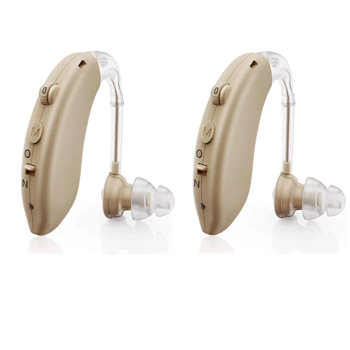 2pcs Hearing Aids, Hearing Aids for Seniors Rechargeable Hearing Amplifier with Noise Cancelling for Adults Hearing Loss, Digital Ear Hearing Assist Devices with Volume Control