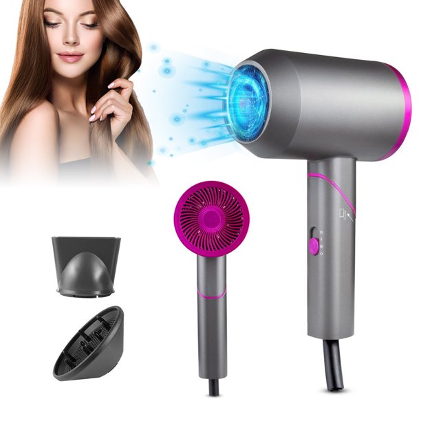 Ionic Hair Dryer, Ifanze 2000W Foldable Portable Hair Blow Dryer with Diffuser Cool / Warm / Hot settings,Professional Hair Care for Travel Home and Salon