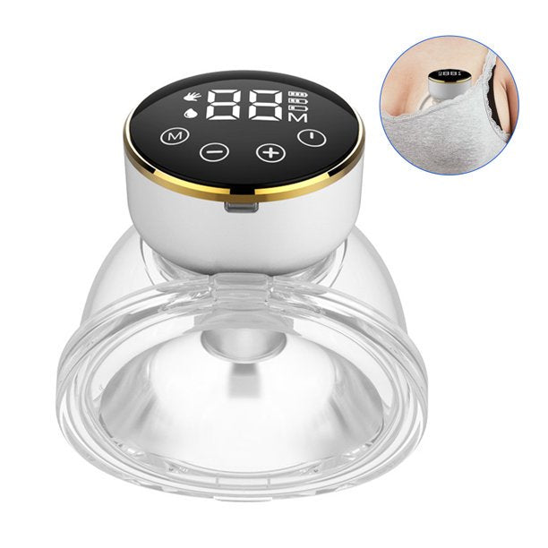 Hands-Free Breast Pump, Wearable Electric Breast Pumps Touch Pane, 3 Modes 9 Levels Adjustment, LCD Display, Rechargeable Powered Wireless Portable Breast Pump ,24mm,