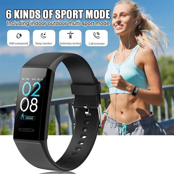 Doosl Smart Watch,IP68 Waterproof Fitness Tracker with Heart Rate Monitor,Fitness Tracker with Pedometer,Waterproof and Dustproof Blood Pressure Monitor Watch