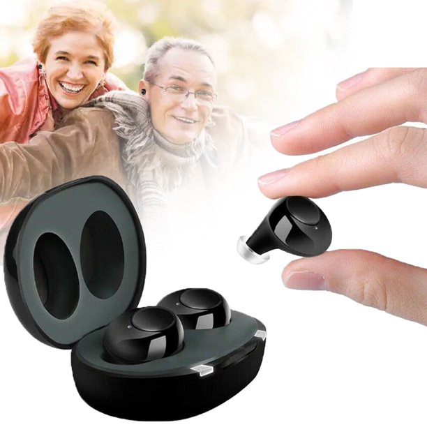 Hearing Aid for Ears with Noise Reduction, Rechargeable Enhances Speech and Audio Sound Amplifier, for Adults, Seniors