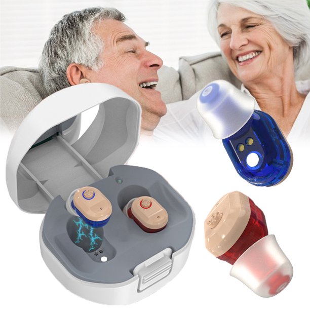 Vinmall Hearing Aids for Seniors with Portable Charging Case Enhances Speech and Audio Sound Amplifier