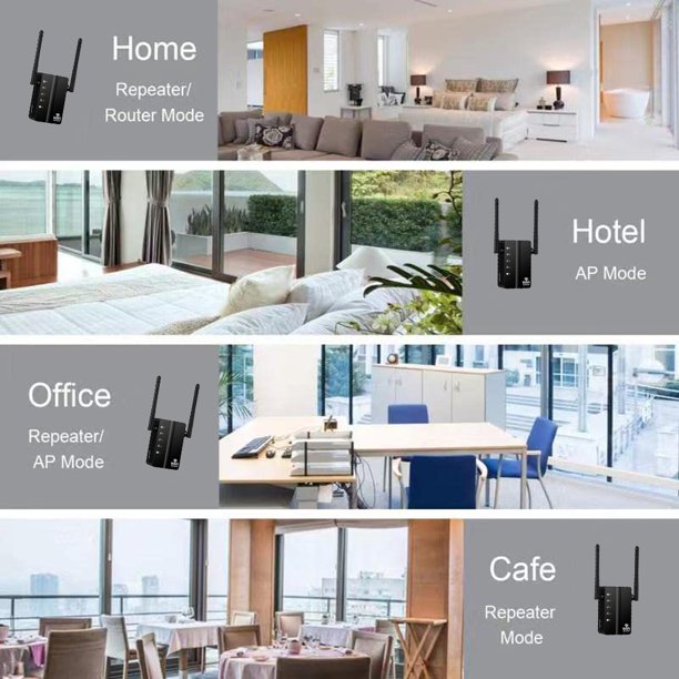 WiFi Range Extenders Signal Booster 1000Mbps for Home, WiFi Booster Repeater 2.4GHz WPS Wireless Signal Strong Penetrability, Wide Range of Signals(3500 sq.ft)