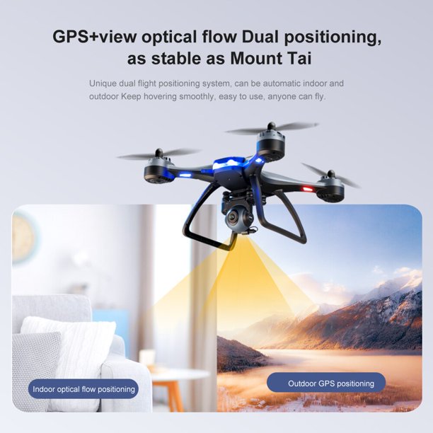 WiFi FPV Drone with 720P HD Camera, Voice Control, Gesture Control RC Quadcopter for Beginners with Altitude Hold, RTF One Key Take Off/Landing, Compatible w/VR Headset