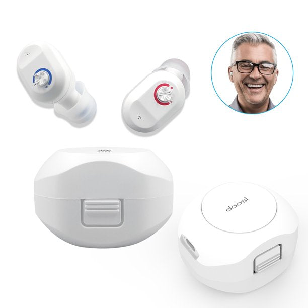 Hearing Aids for Senior Rechargeable Personal Hearing Amplifier Devices with Charging Case