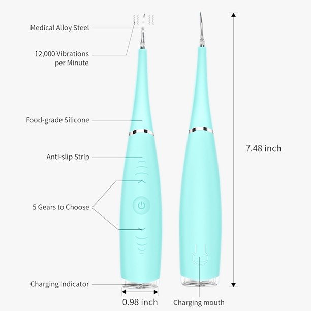 Electric Dental Calculus Remover,Household Dental Teeth Stain Eraser,USB Charging Scraper Plaque Tartar Remover,Sonic Dental Calculus Remover,Water flosser for Whitening Teeth Polishing