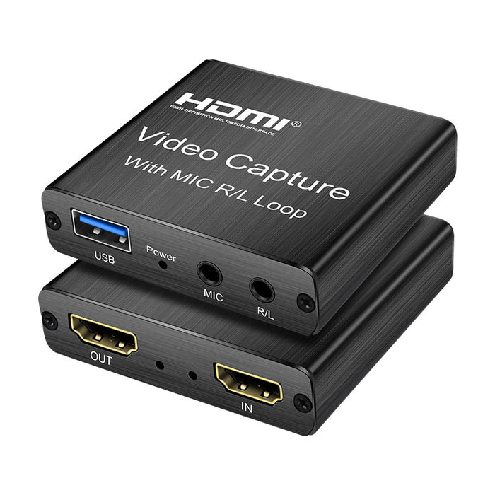 4K HDMI-compatible Capture Card,1080p Game Capture Card,USB 2.0 Recorder Box Device For Live Streaming Video Recording