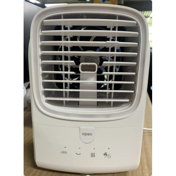 Personal Air Cooler, Portable Evaporative Conditioner with 3 Wind Speeds Small Desktop Cooling Fan for Office