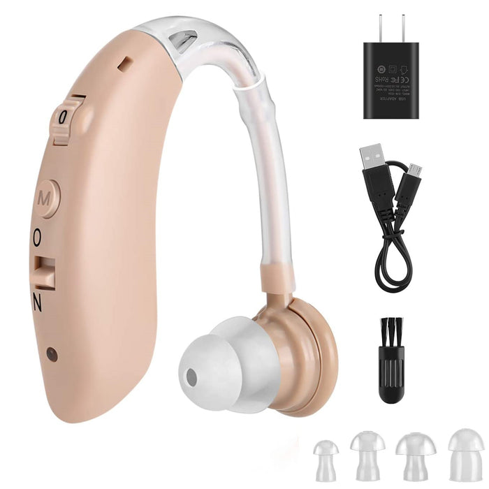 Digital Hearing Amplifier Aid - Personal Sound Device, Noise Reduction, Hearing Aid Cleaning Kit for Adults and Seniors