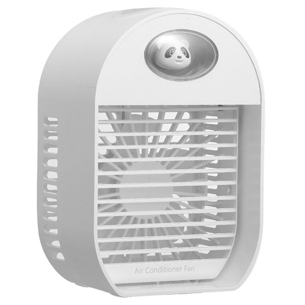 Air Conditioning Fan, Mini Desktop Air Cooler Humidifier, Silent & Portable Cooling Fan