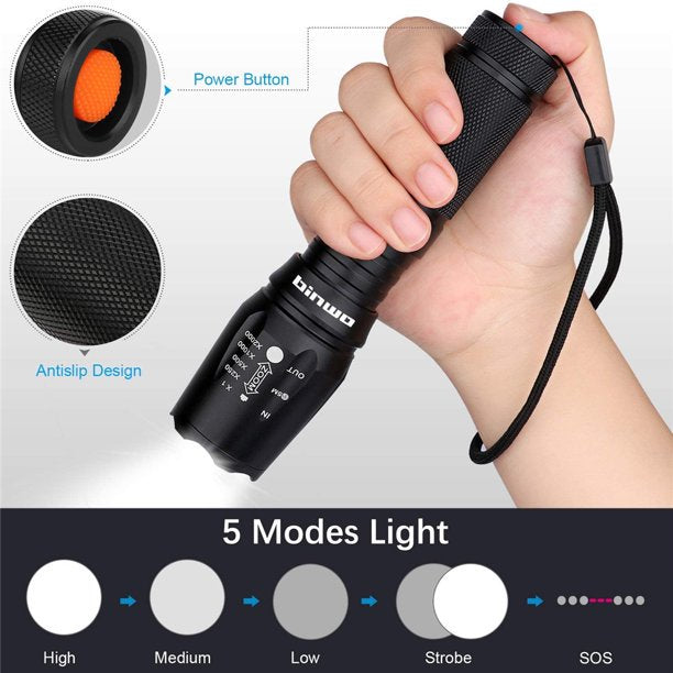 10W 10000 lumens 5 Modes Waterproof Camping outdoor Tactical Torch flash light LED USB Rechargeable flashlights