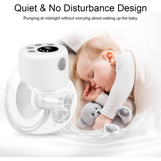 Double Electric Breast Pump, Wearable Breast Pump, Hands-Free & Portable, Quiet, with 2 Mode & 9 Levels