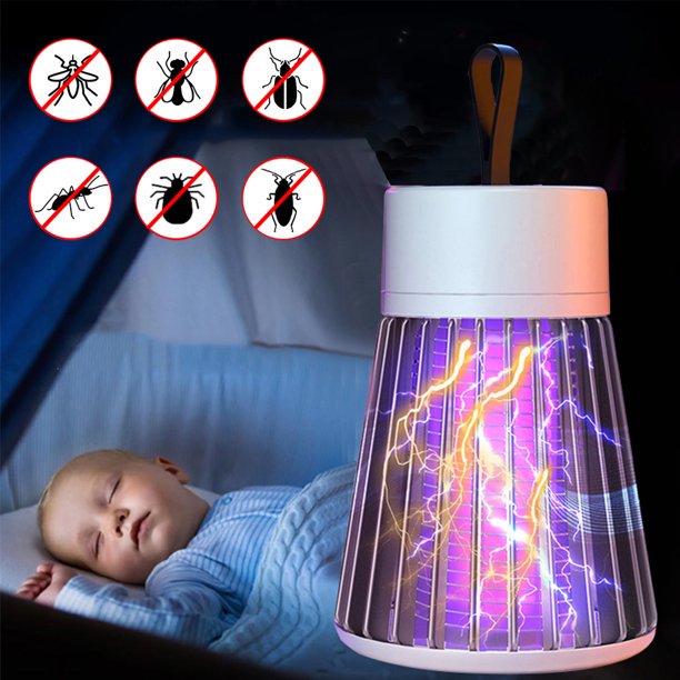 Vinmall Electric Bug Zapper Mosquito Killer Lamp Insect Flying Trap Attractant Mosquitoes Zappers Pest Control with UV Light for Indoor