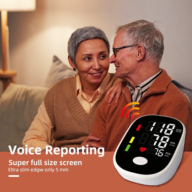 Large LCD Display Blood Pressure Monitor with Voice Broadcast