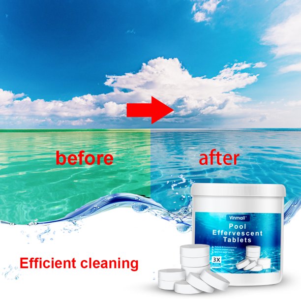 Pool Care Chlorine Tablets for Swimming Pools, Pool Chemicals