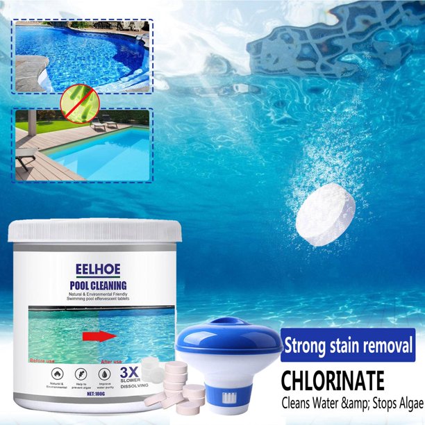 Eelhoe Chlorine Tablets for Pool Cleaning 180 Pcs