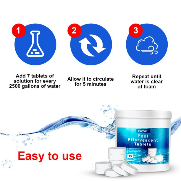 180Pcs Swimming Pool Chlorine Tablets with Floating Dispenser, Spa Cleaning Tablets Effectively