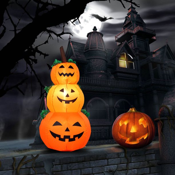 Halloween Inflatable Decoration Cute Holiday Inflatable 59 inch Pumpkin