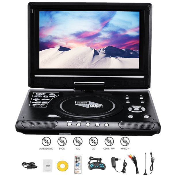 9.8" Portable DVD Player with 8.5" HD Swivel Screen