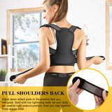 Posture Corrector for Men and Women Upper Back Straightener Brace, Clavicle Support Adjustable Device for Thoracic Kyphosis and Providing Shoulder Neck Pain Relief,Fits Chest Size 37''-49''