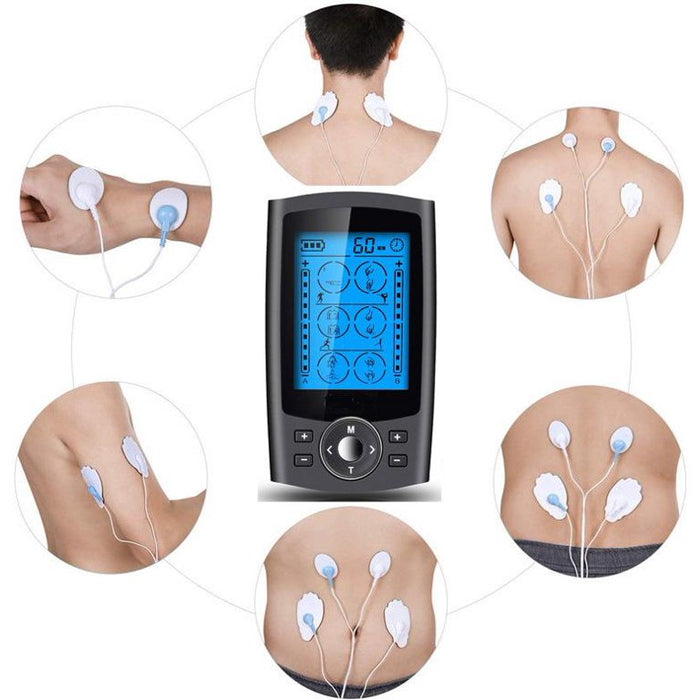 Vinmall TENS Unit, Rechargeable Muscle Stimulator EMS Electrode for Back Neck Pain Muscle Therapy Pain Relif