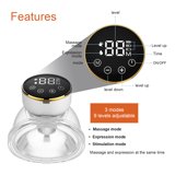 Vinmall Wearable Electric Breast Pumps, Hands-Free Breast Pump Touch Pane, 3 Modes 9 Levels Adjustment, LCD Display, Rechargeable Powered Wireless Portable Breast Pump ,24mm, 2pack, S2