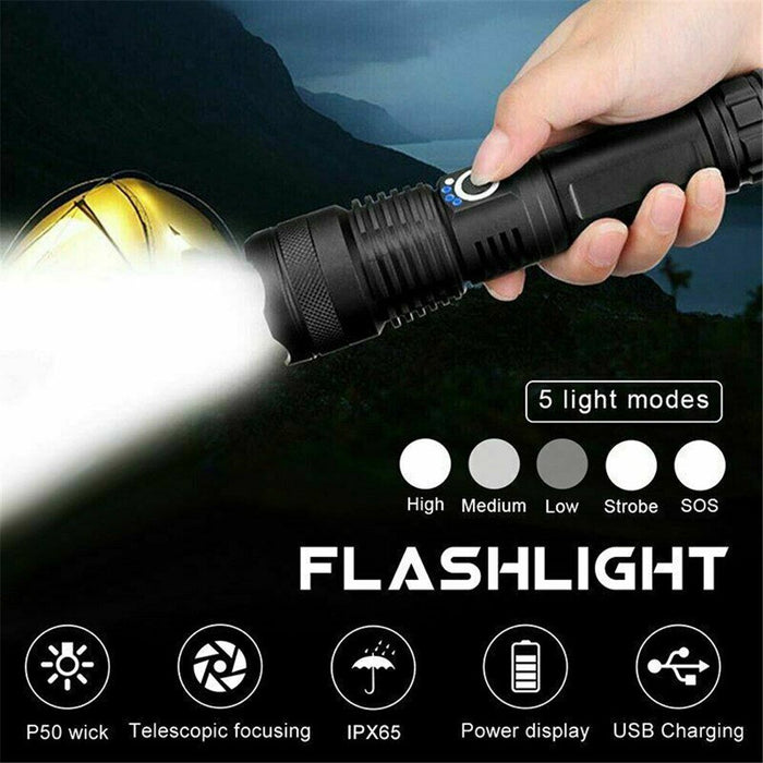 Doosl 2000 Lumens LED Flashlight