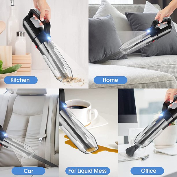 Cordless Car Vacuum Rechargeable, Beenate Portable Carpet Cleaner Hand Wet Dry Vacuum