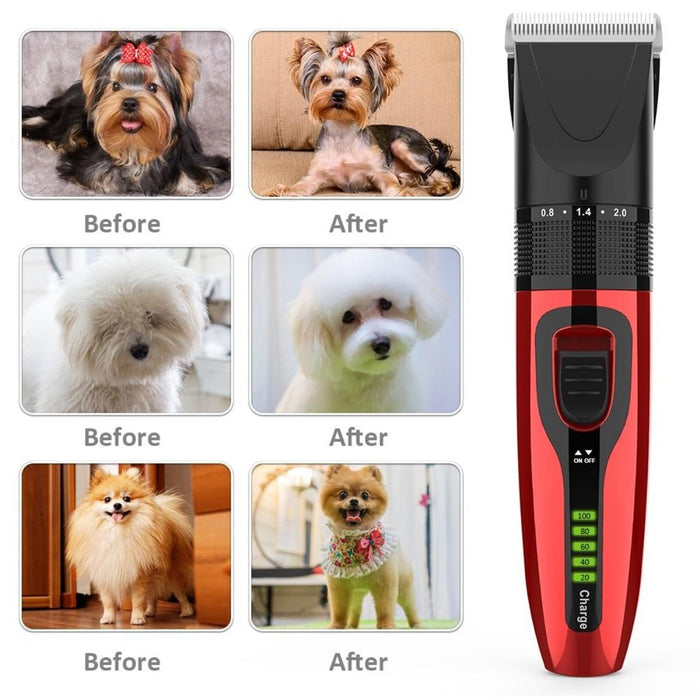 Pet Grooming Clippers Kit with Scissor and Comb, Cat Dog Grooming Supplies, Dog Shears