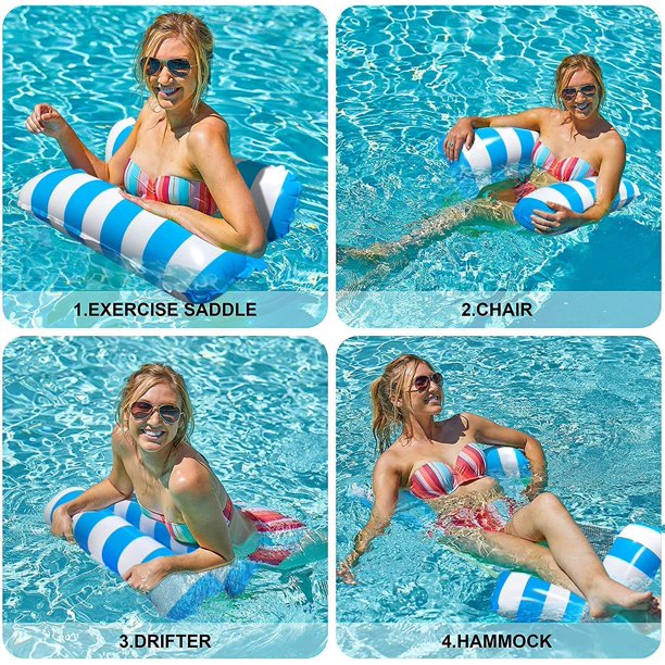 Pool Floats, Inflatable Swimming Pool Loungers for Adults, Kids