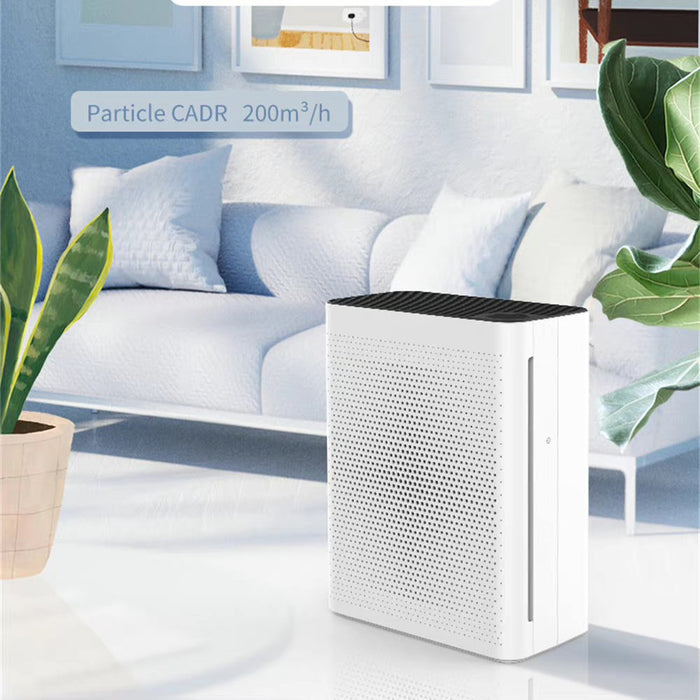 Olansi A5 Air Purifier, Air Cleaner with LCD Display Air Quality Indicator, H13 True HEPA Filter, Super Quiet, Dust TVOC Odor Reducer, 400 Sqft, White