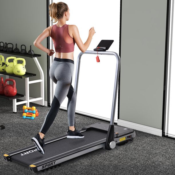 Vinmall 2.5HP Horizontally Foldable Electric Treadmill Motorized Running Machine, Silver