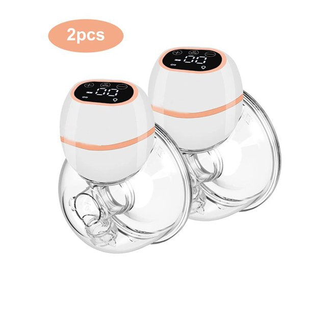 Wearable Breast Pump, Electric Hands-Free Portable Breast Feeding Breast Pump, Spill-Proof Ultra-Quiet Pain-Free Breast Pump With 3 Mode And 9 Levels, Multiple Sizes Flange,2pcs,J1