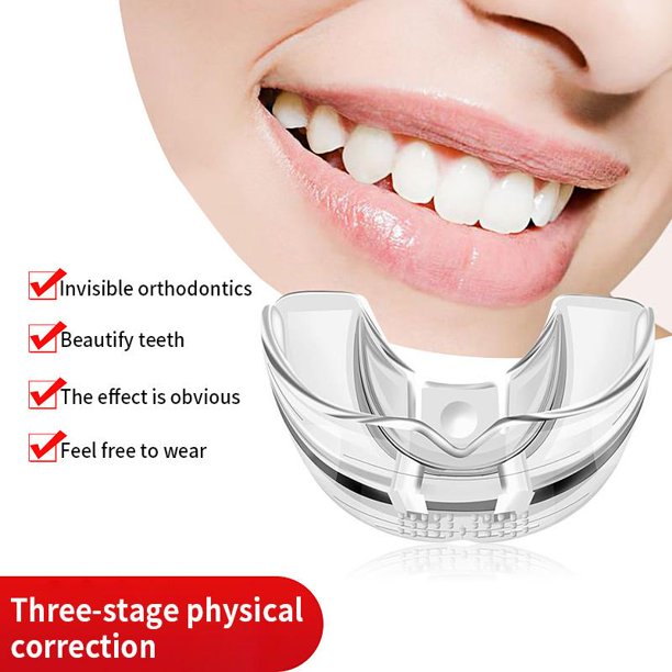 Xpreen Mouth Guard,Braces Invisible 3 Stages Tooth Appliance Aligners Trays Teeth Straightener Retainer Alignment Trainer Mouth