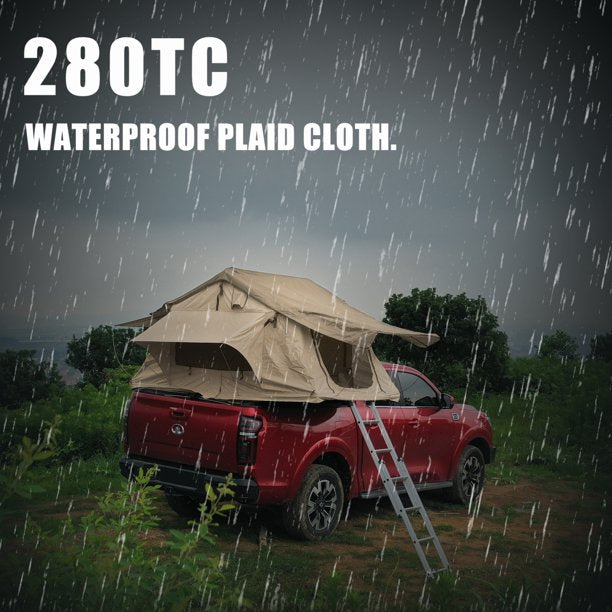 Vinmall Roof Tent with 280TC 2000 Waterproof Lattice Cloth for Using As a Camping Necessity A Mobile Home