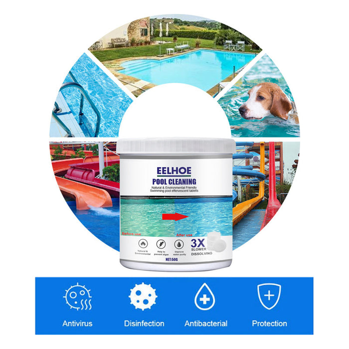 Chlorine Floater, Floating Chlorine Dispenser with 50g Chlorine Tablets, Large Capacity and Adjustable Release,Tablets for Swimming Pool