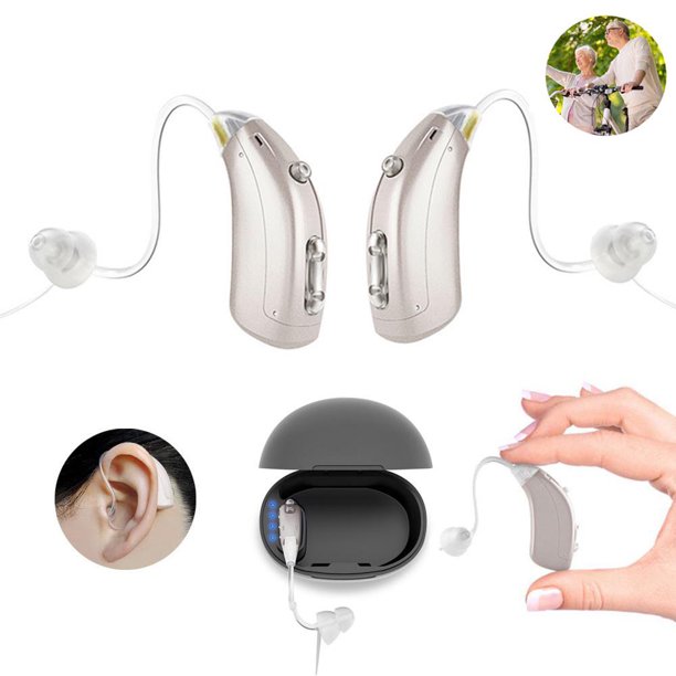 Vinmall Hearing Aids for Ears , Mini Invisible Rechargeable Hearing Hearing Aid for Seniors with Noise Reduction for Seniors Mild, Moderate Hearing Loss