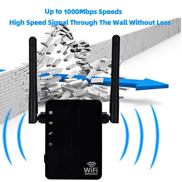 WiFi Range Extenders Signal Booster 1000Mbps for Home, WiFi Booster Repeater 2.4GHz WPS Wireless Signal Strong Penetrability, Wide Range of Signals(3500 sq.ft)