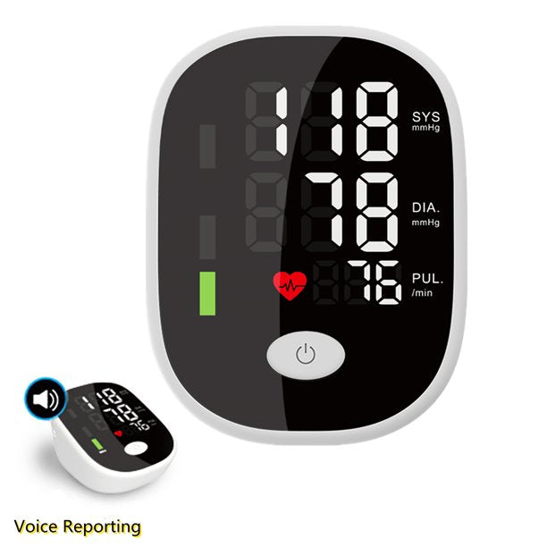 Large LCD Display Blood Pressure Monitor with Voice Broadcast