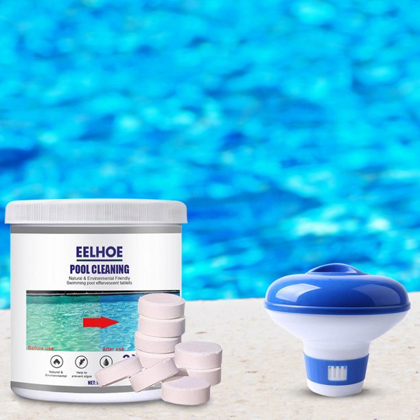 180 Chlorine Tablets Pool Cleaning Dispenser Floating Chlorine Dispenser for Indoor & Outdoor Swimming Pools Spa