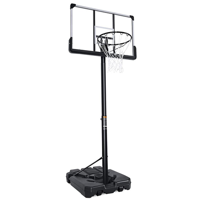 vinmall Basketball Hoop Portable Basketball System Goal with Adjustable Height and 44In Backboard and Portable Wheels for Youth Kids Indoor and Outdoor