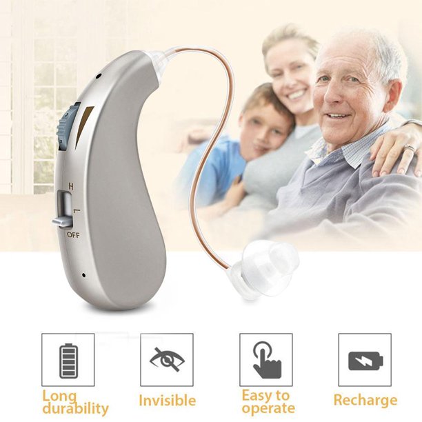 Doosl Hearing Amplifier Aids for Ears Rechargeable,1 Pcs, Silver