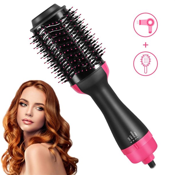 Xpreen Hair Dryer Brush, Hot Air Brush One Step Hair Dryer & Volumizer 3 in 1 Brush Blow Dryer Styler for Rotating Straightening, Curling