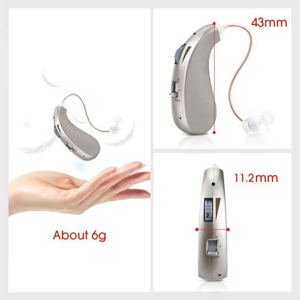 Doosl Hearing Aids & Amplifiers,Lightweight,Noise Reduction,Rechargeable Hearing Device to Aid and Assist Hearing of Seniors and Adults,Silver