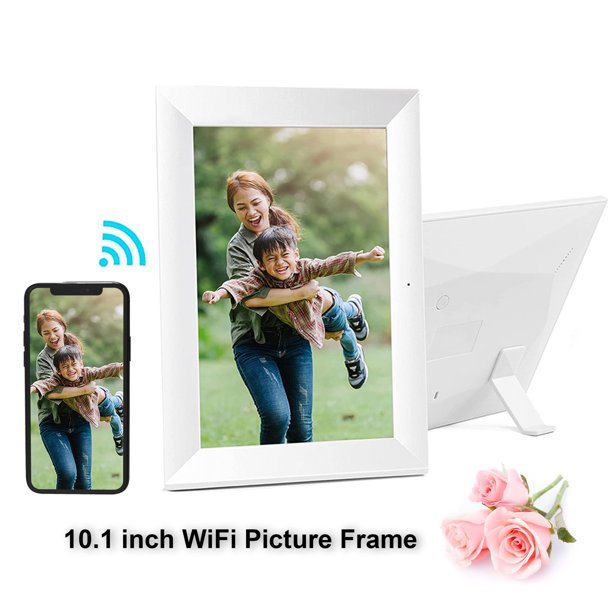 Digital Picture Frame, 10" Smart Wi-Fi Digital Frame, IPS HD Touch Screen, 16GB Storage, Auto-Rotate, Share Photo via APP